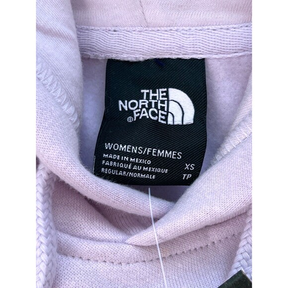 The North Face Women's Hoodie XS Lavender Purple Silver Metallic Foil Logo NWT - Picture 5 of 9